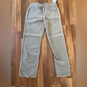 Corduroy frayed wide, leg pants, Forever 21 NWT!